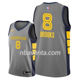 Camiseta Hombre Memphis Grizzlies MarShon Brooks 8 2018-19 Nike City Edition Gris Swingman